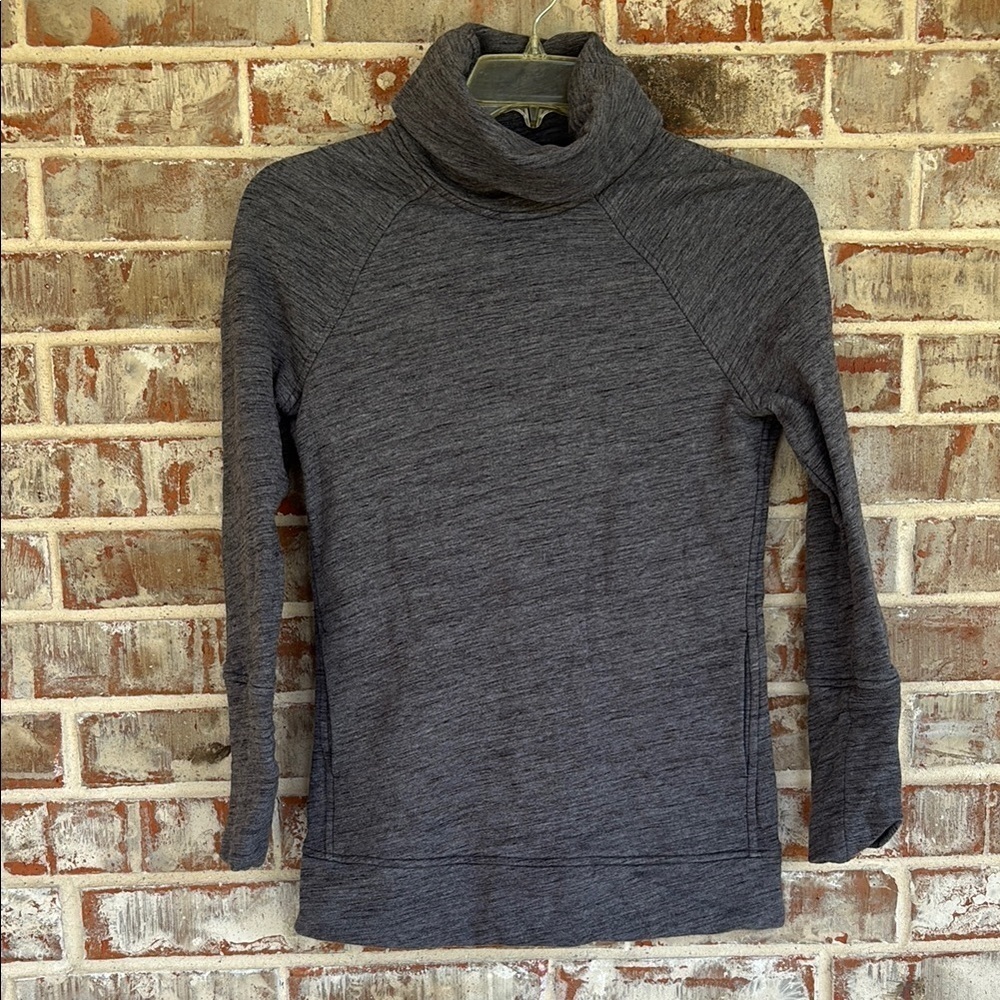 Lululemon Make A Move Gray Funnel Neck Sweatshirt